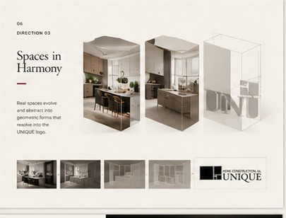 Interior spaces becoming geometric modules